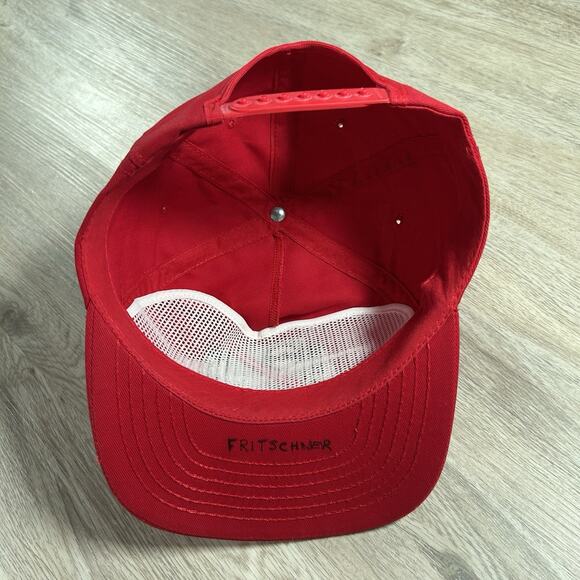 Vintage‎ ABC Sports Snapback Hat Red Made in USA Cap - Picture 3 of 8